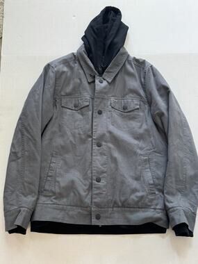 Men's Hurly Chore Coat Hoodie Size Medium
